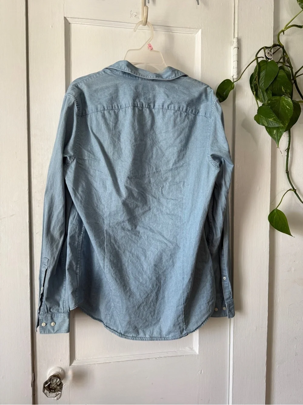 Michael Kors Light Blue Men's Shirt Jacket slim fit